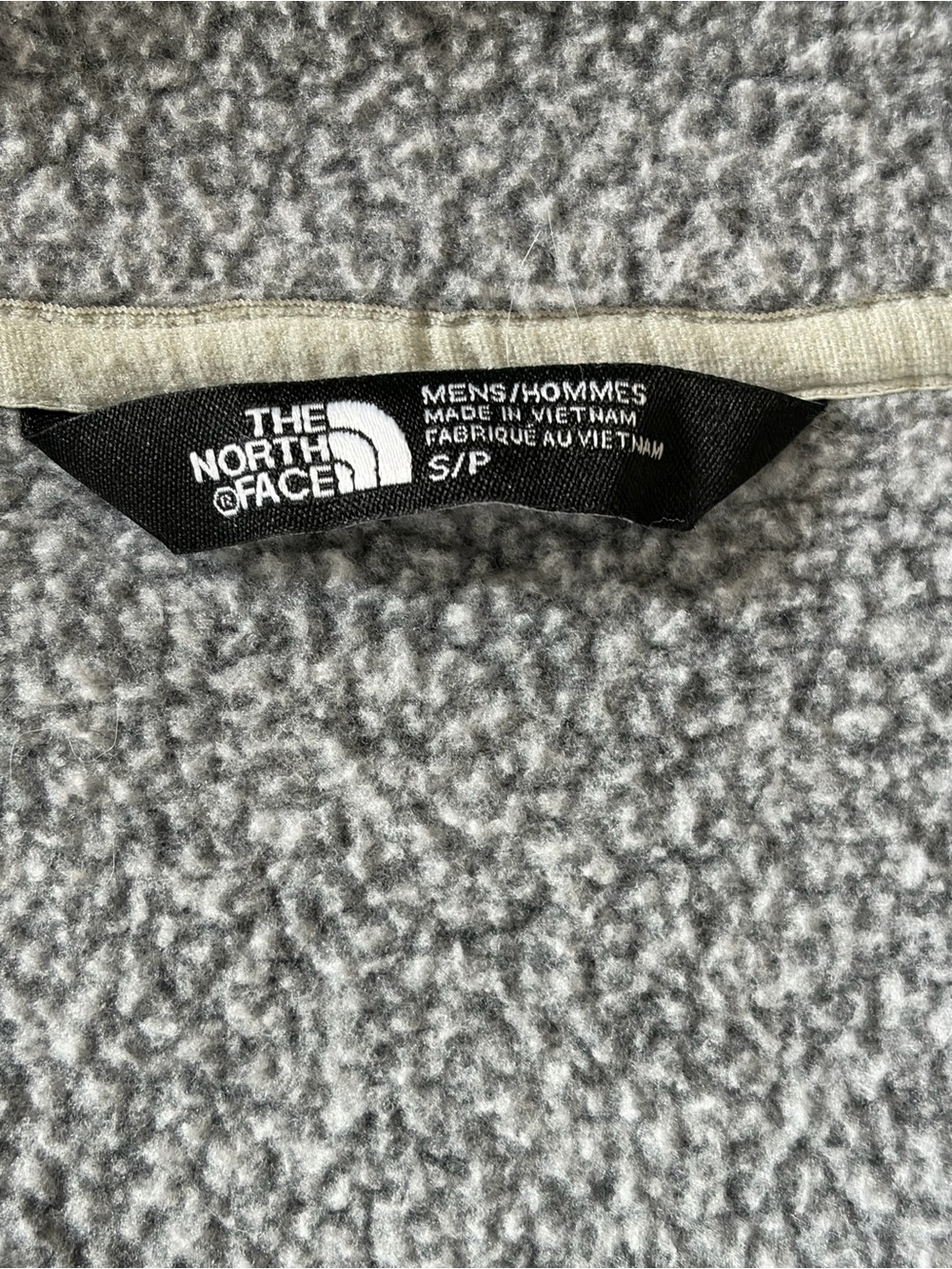 The North Face Gray Sweater Fleece Full Zip Vest Men’s Small S Heathered Gray - Picture 4 of 4